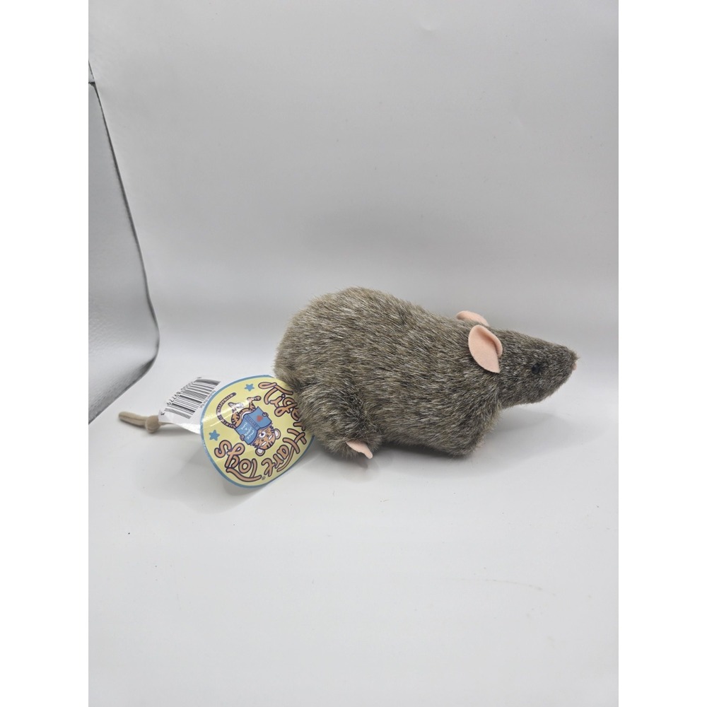 Tiger Tales The Rat - 7 Inch Stuffed Animal Plush Mouse Toy Gray Fur Realistic